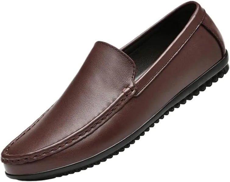Man Genuin Leather Shoe Driving Slip On Elegant Shoes for Men Footwear Mocassin Man Wedding Shoes Men Loafers Dress Shoe
