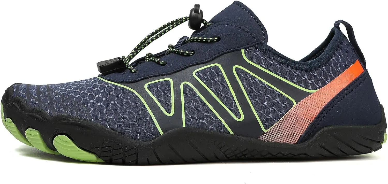 Men Barefoot Water Shoes, Beach Aqua Socks Quick Dry for Outdoor Sport Hiking, Non Slip Healthy Breathable Trail Running Footwear, Wide Toe Zero Drop Slip On Swim Pool, Beach, Surf