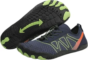 Men Barefoot Water Shoes, Beach Aqua Socks Quick Dry for Outdoor Sport Hiking, Non Slip Healthy Breathable Trail Running Footwear, Wide Toe Zero Drop Slip On Swim Pool, Beach, Surf