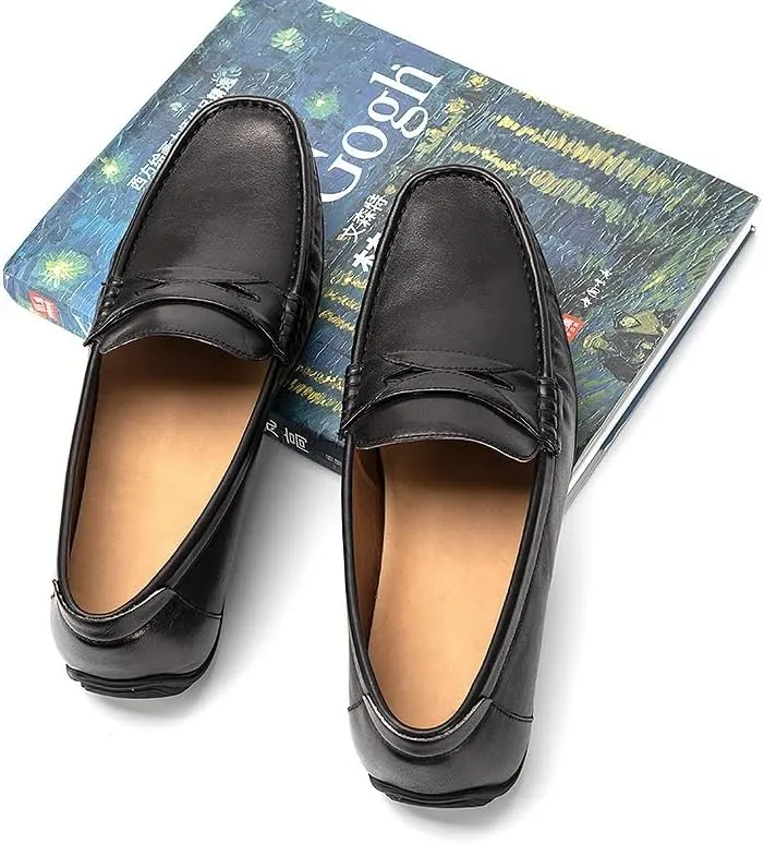 Men Casual Shoes Sneakers Loafers Comfort Walking Shoes Fashion Driving Shoes Luxury Leather Shoes for Male Business Work Office Dress Outdoor