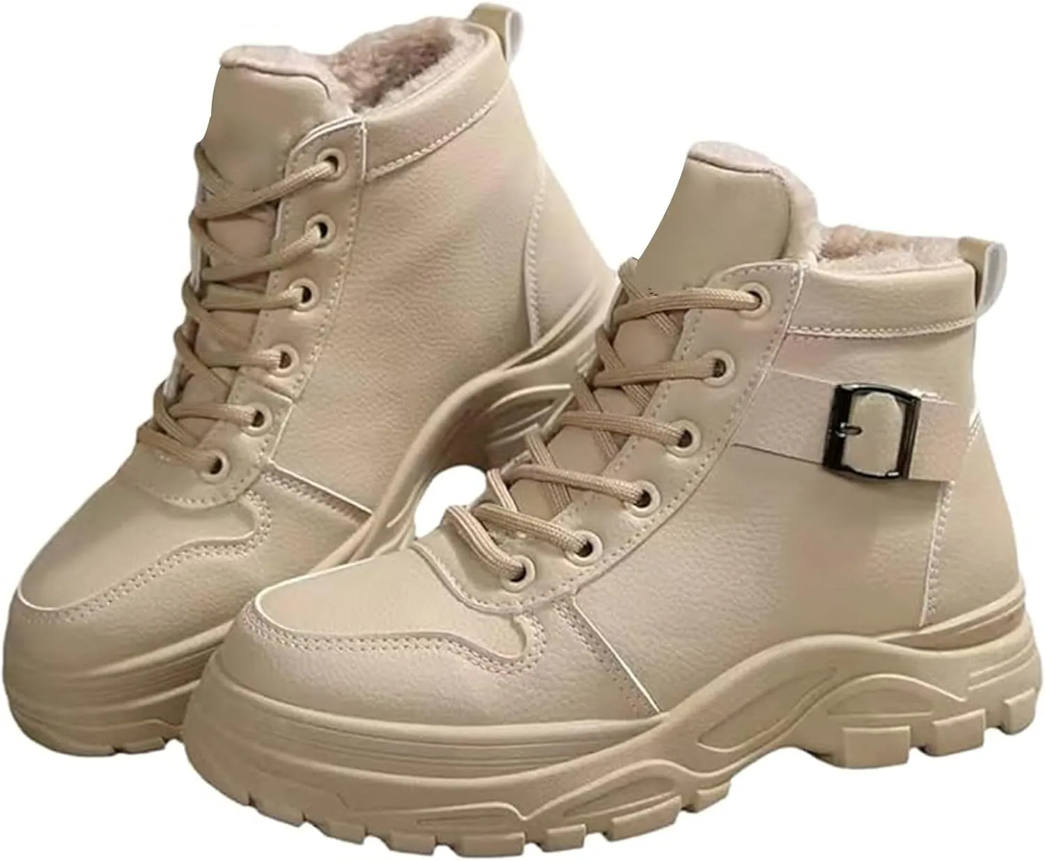 Men Work Boots with Zipper Hiking Sneakers with Warm Fur Lining Workout Shoes for Women Waterproof Waterproof Outdoor Shoes Lightweight Hike Grounded Footwear