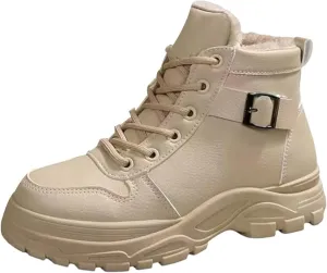 Men Work Boots with Zipper Hiking Sneakers with Warm Fur Lining Workout Shoes for Women Waterproof Waterproof Outdoor Shoes Lightweight Hike Grounded Footwear