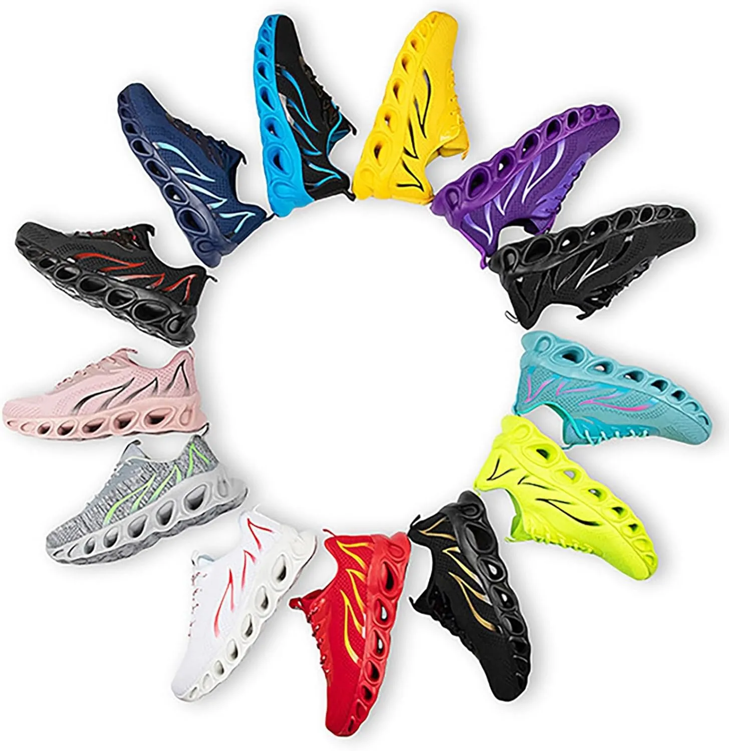 Mens Air-Cushion Sneakers Fashion Summer and Autumn Soft Sole Lightweight Mesh Breathable Comfortable Sport Shoes for Men Outdoor Running Walking Shoe