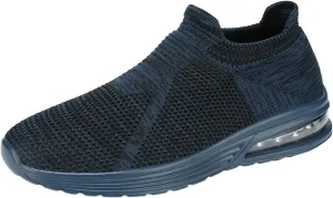 Men's Breathable Mesh Running Shoes Casual Sneaker Mesh Breathable Walking Shoe Convenient Elderly Slip on Shoes