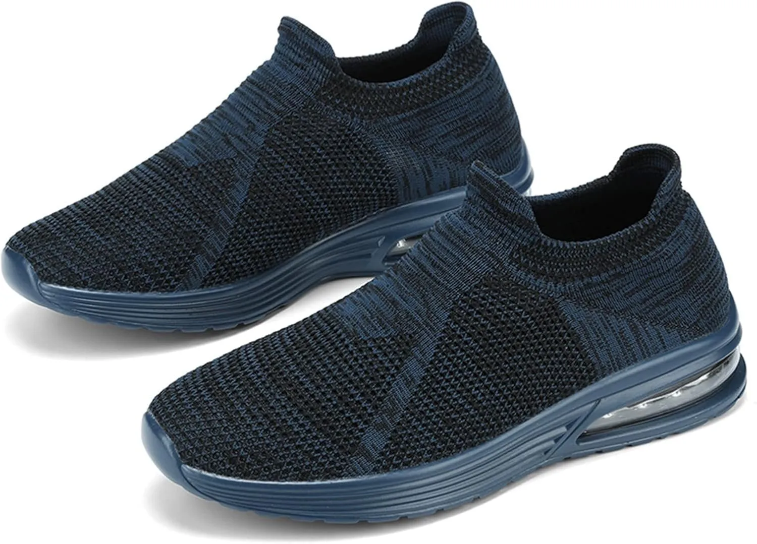Men's Breathable Mesh Running Shoes Casual Sneaker Mesh Breathable Walking Shoe Convenient Elderly Slip on Shoes