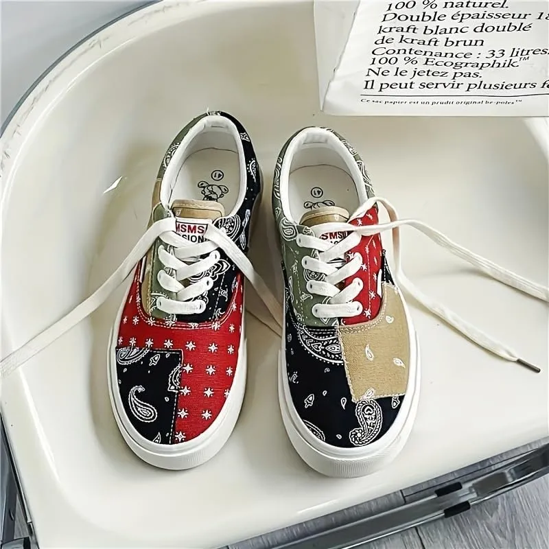Men's Canvas Sneakers 2024 Breathable Low-top Skateboard Shoes, Multi-Purpose Leisure Street Style