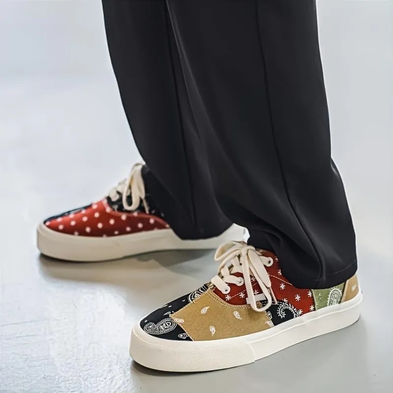 Men's Canvas Sneakers 2024 Breathable Low-top Skateboard Shoes, Multi-Purpose Leisure Street Style