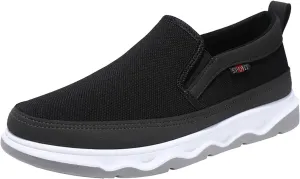 Men's Casual Dress Sneakers Men's Canvas Shoes Sports Casual Korean Version of The Trend of Fashion Breathable Slip On
