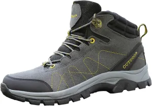 Men's Casual Hiking Boots Outdoor Waterproof Non-Slip Work Boots High Top Trekking Hiking Shoes