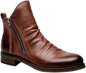 Mens Chelsea Boots Breathable Leather Lightweight Zippered Dress Boots Cowboy Boots Chukka Ankle Boots