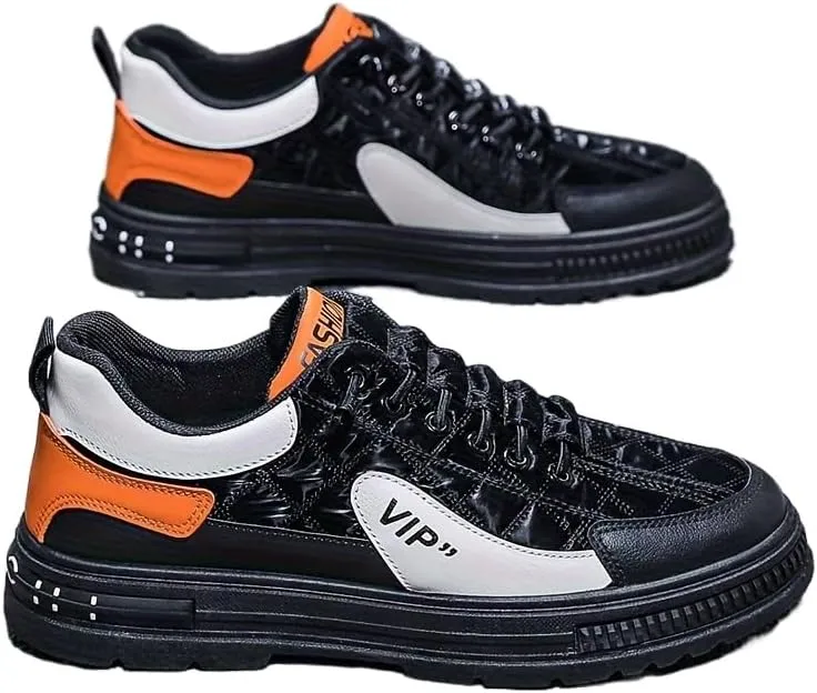 Men's Chic Street Style Colour Block Skateboard Shoes, Comfy Non Slip Casual Sneakers for Men's Outdoor Activities, Men's skater shoes