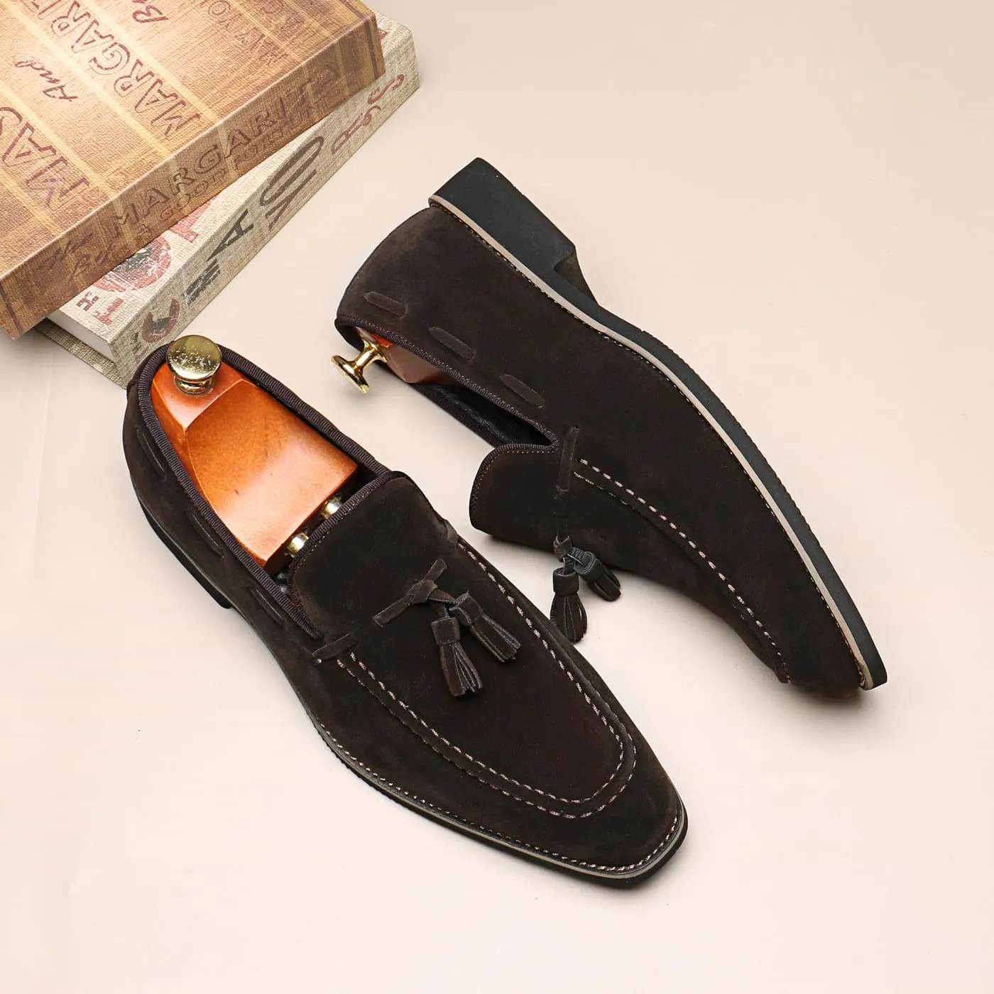 Men's Classic Tassel Loafers Moccasins Slip-ons Wedding Prom Formal Dress Casual Shoes for Men