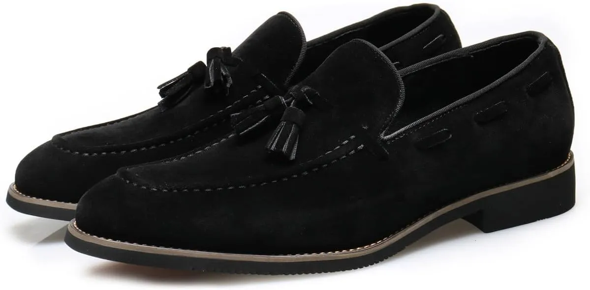 Men's Classic Tassel Loafers Moccasins Slip-ons Wedding Prom Formal Dress Casual Shoes for Men