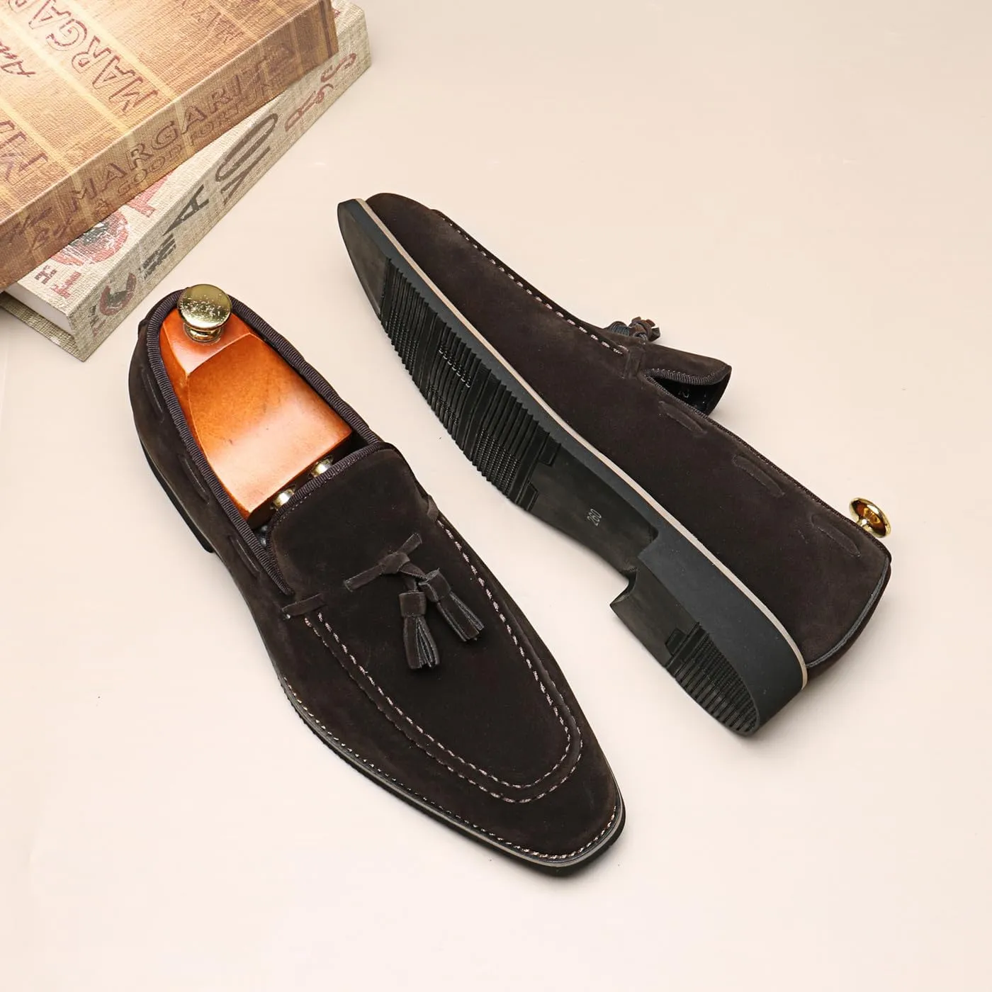 Men's Classic Tassel Loafers Moccasins Slip-ons Wedding Prom Formal Dress Casual Shoes for Men