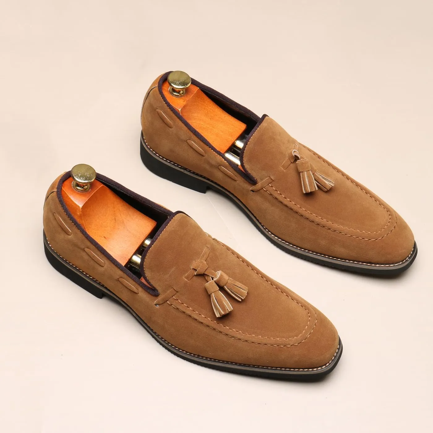 Men's Classic Tassel Loafers Moccasins Slip-ons Wedding Prom Formal Dress Casual Shoes for Men