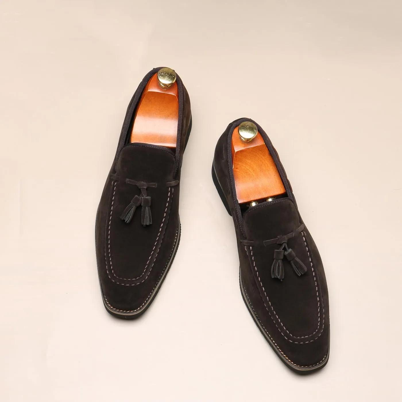 Men's Classic Tassel Loafers Moccasins Slip-ons Wedding Prom Formal Dress Casual Shoes for Men