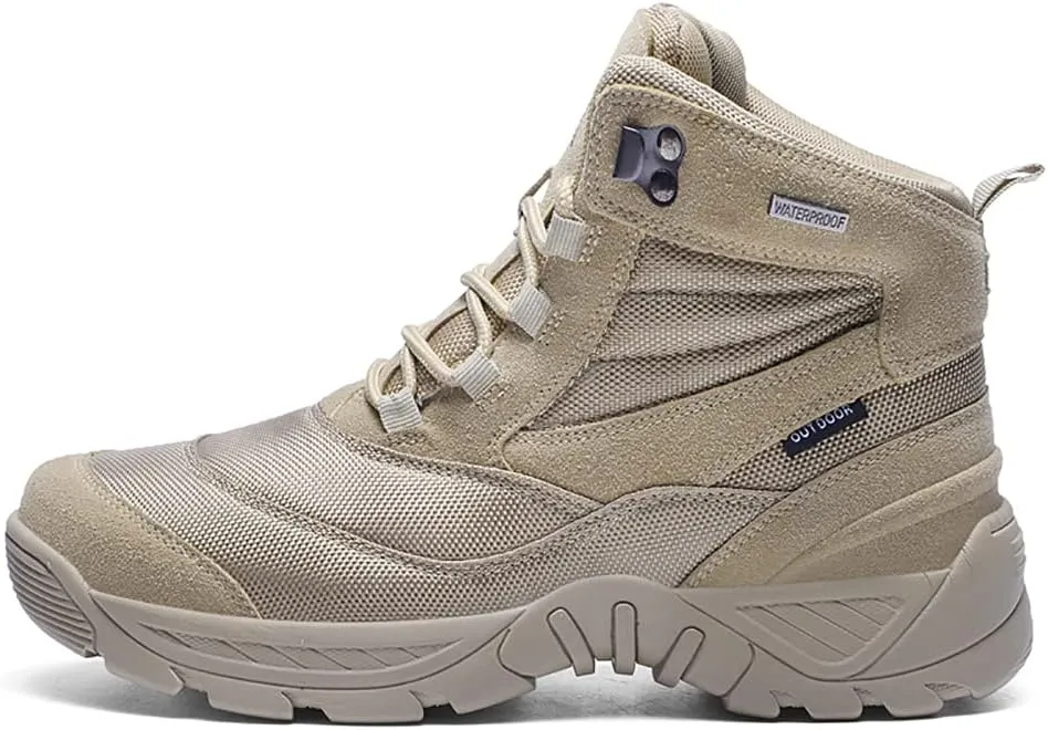 Men's Combat Boots Hiking Boots Outdoor Sports Lightweight High-Top Breathable Land Tactical Boots