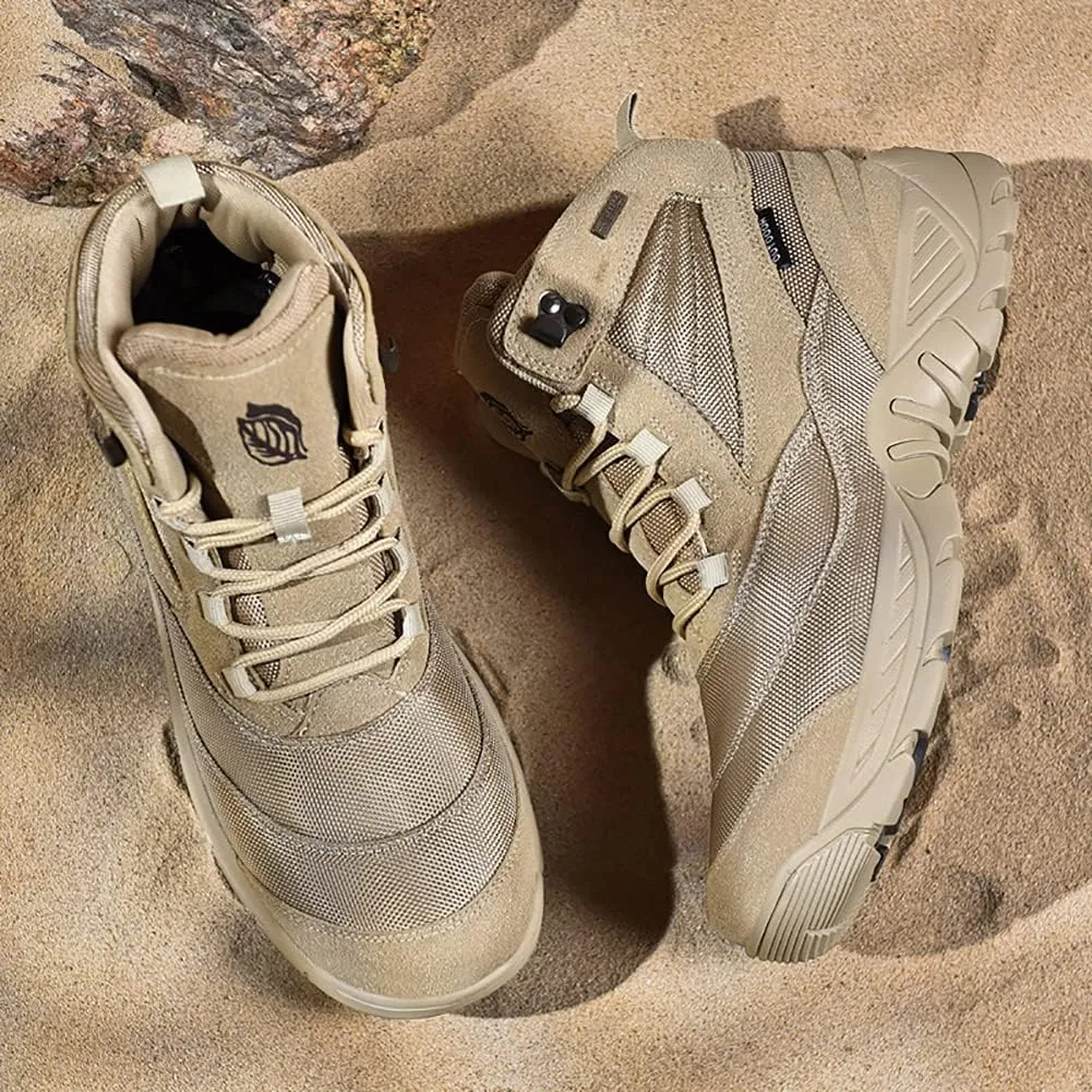 Men's Combat Boots Hiking Boots Outdoor Sports Lightweight High-Top Breathable Land Tactical Boots