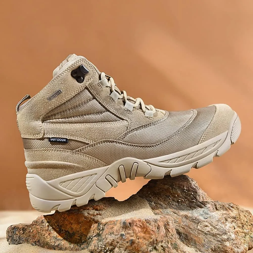 Men's Combat Boots Hiking Boots Outdoor Sports Lightweight High-Top Breathable Land Tactical Boots