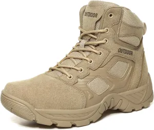 Men's Combat Boots Hiking Boots Outdoor Sports Lightweight High-Top Breathable Land Tactical Boots
