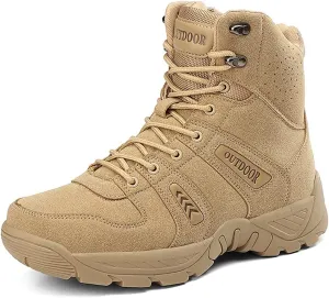 Men's Combat Boots Hiking Boots Outdoor Sports Lightweight High-Top Breathable Land Tactical Boots