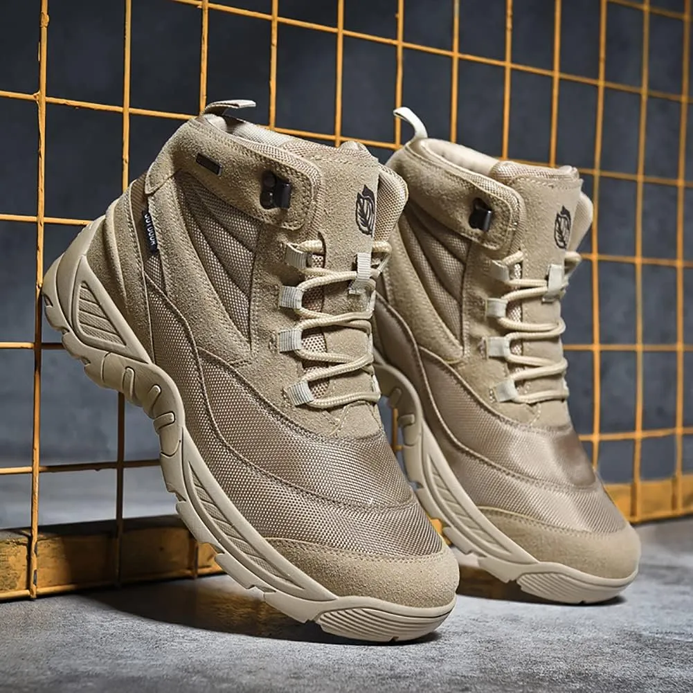 Men's Combat Boots Hiking Boots Outdoor Sports Lightweight High-Top Breathable Land Tactical Boots