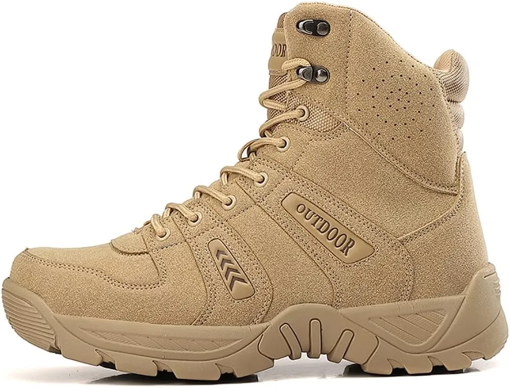 Men's Combat Boots Hiking Boots Outdoor Sports Lightweight High-Top Breathable Land Tactical Boots