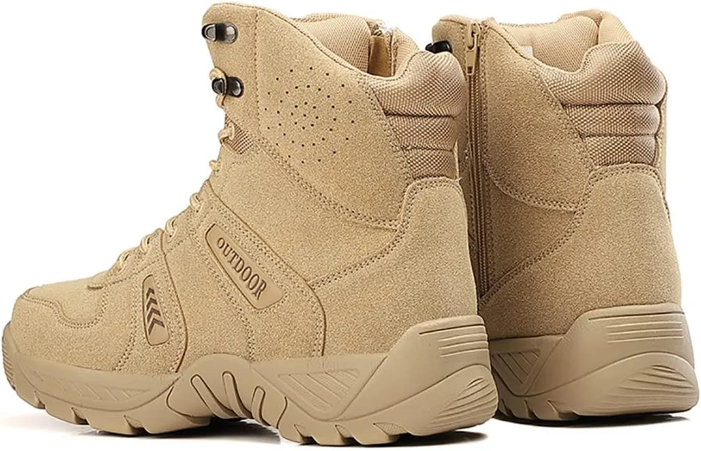 Men's Combat Boots Hiking Boots Outdoor Sports Lightweight High-Top Breathable Land Tactical Boots