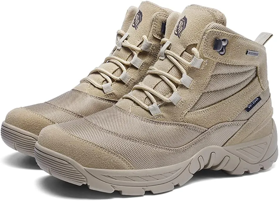 Men's Combat Boots Hiking Boots Outdoor Sports Lightweight High-Top Breathable Land Tactical Boots