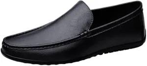 Mens Dress Shoes PU Leather Fashion Men Business Dress Loafers Pointy Black Shoes Oxford Breathable Formal Wedding Shoes