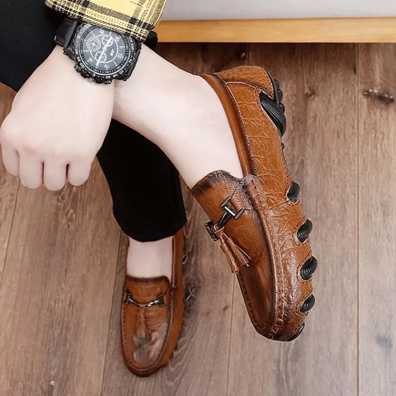 Men's Dress Shoes Slip On Classic Fashion Casual Formal Business Shoes Comfortable Walking Loafers