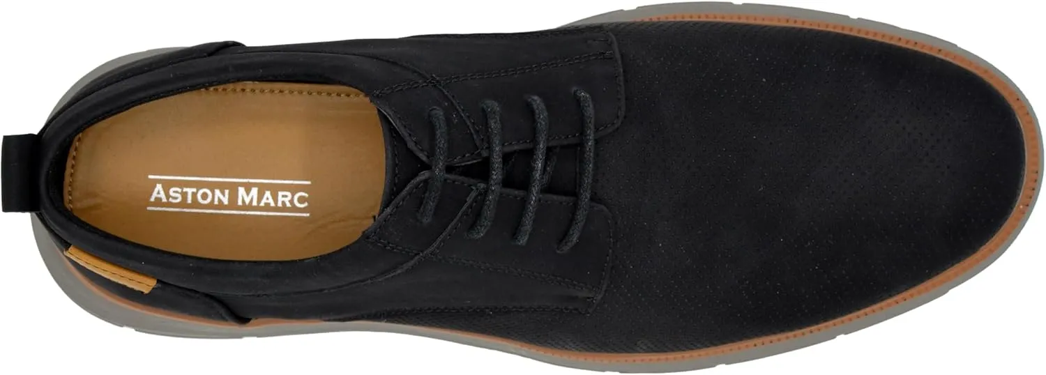 Men's EGLON Oxford, Lightweight Lace-Up Sneakers, Casual Perforated Leather Shoes, Comfortable Everyday Wear (Sizes 8-12)