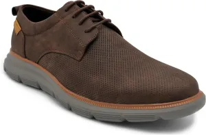Men's EGLON Oxford, Lightweight Lace-Up Sneakers, Casual Perforated Leather Shoes, Comfortable Everyday Wear (Sizes 8-12)