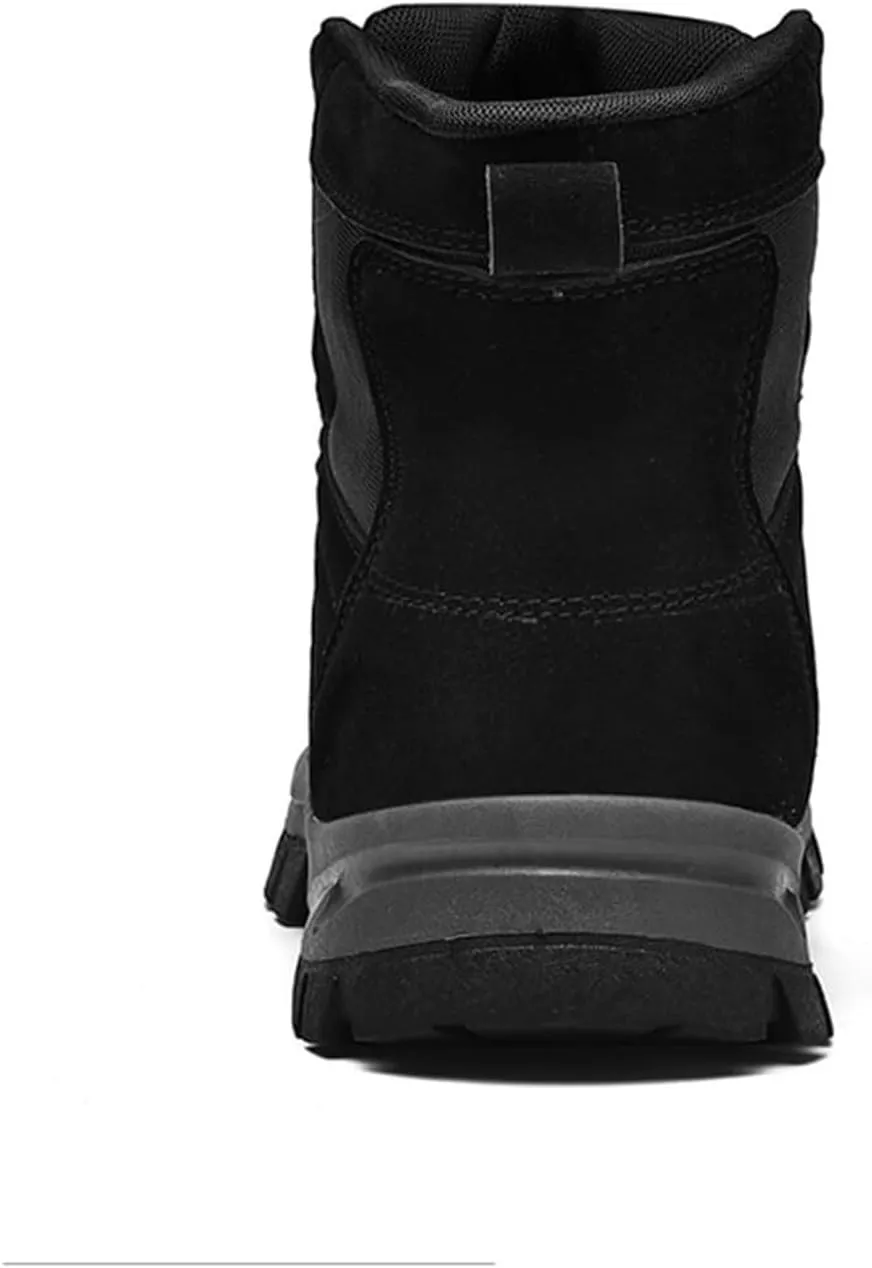 Men's Fashion Lace-Up Breathable Military Boots Ankle Boots High Top Casual Work Outdoor Hiking Shoes Lightweight Shoes Trekking Boots for Men