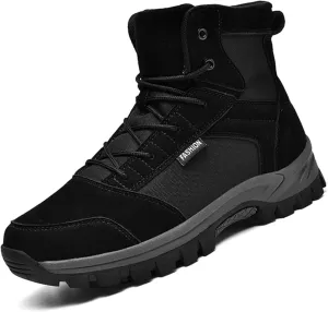 Men's Fashion Lace-Up Breathable Military Boots Ankle Boots High Top Casual Work Outdoor Hiking Shoes Lightweight Shoes Trekking Boots for Men
