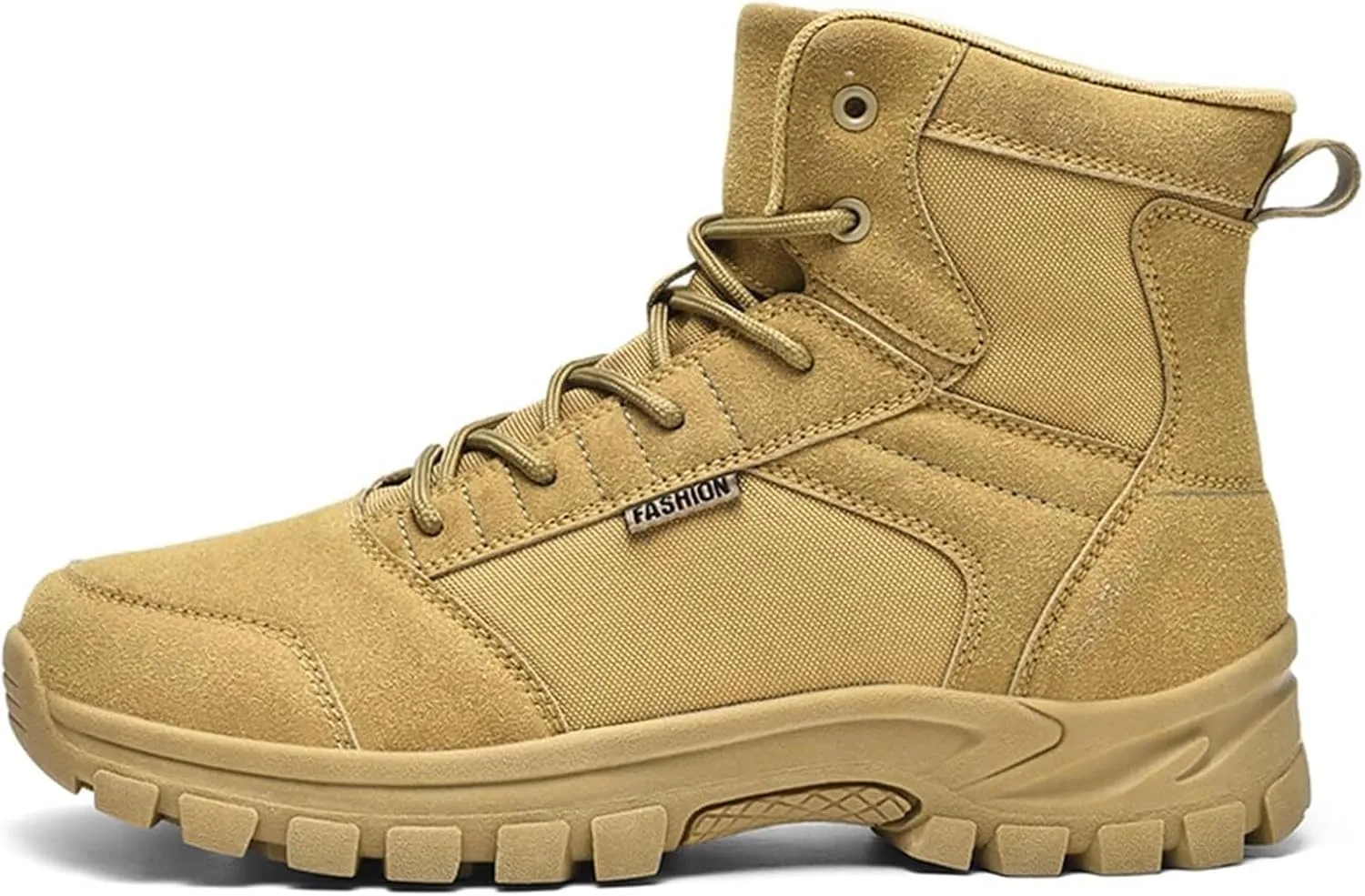 Men's Fashion Lace-Up Breathable Military Boots Ankle Boots High Top Casual Work Outdoor Hiking Shoes Lightweight Shoes Trekking Boots for Men
