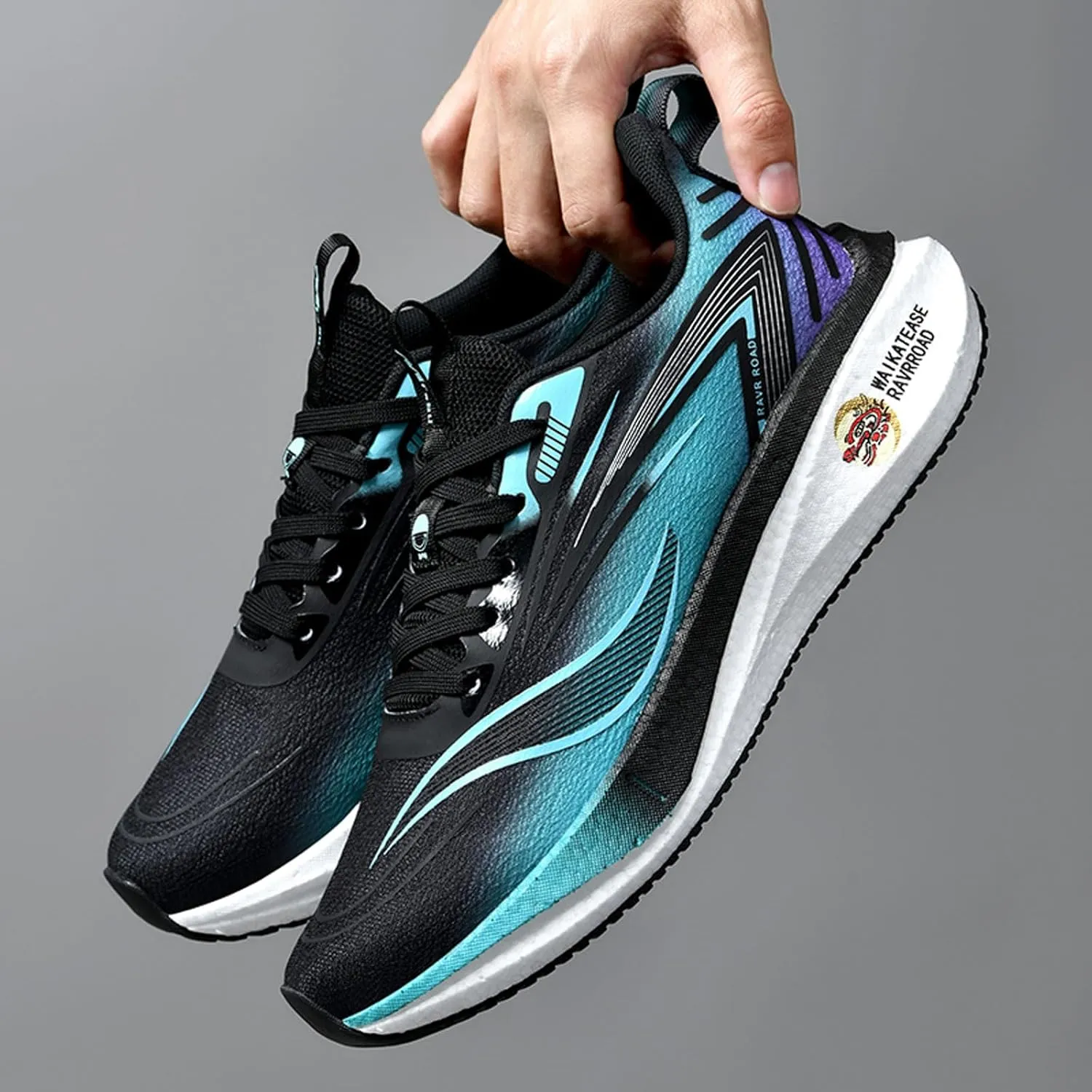 Men's Fashion Running Ultra Lightweight Sneakers – Breathable Knit Mesh Upper for All-Day Comfort | Streetwear & Casual Sports Shoes