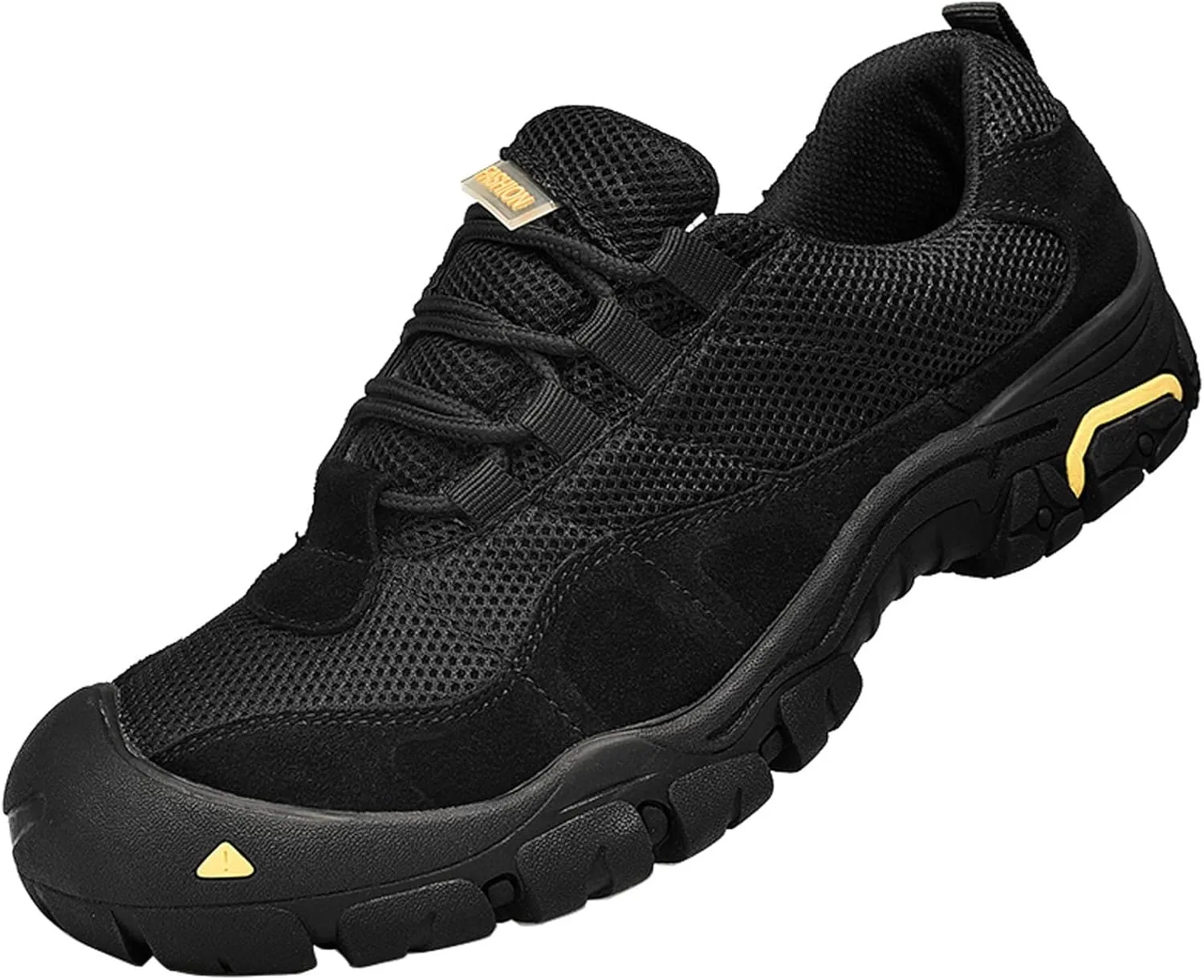 Men's Fashion Sneakers Wide Toe Box Hiking Shoes Lace Up Walking Trekking Outdoor Trails Shoe Lightweight Breathable Sneaker