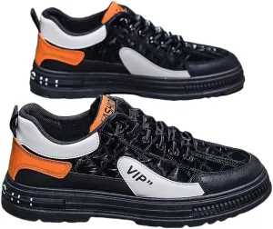Men's Fashion Street Style Skateboard Shoes, Comfortable Non-Slip Casual Sports Shoes for Men's Outdoor Activities, Men's Footwear