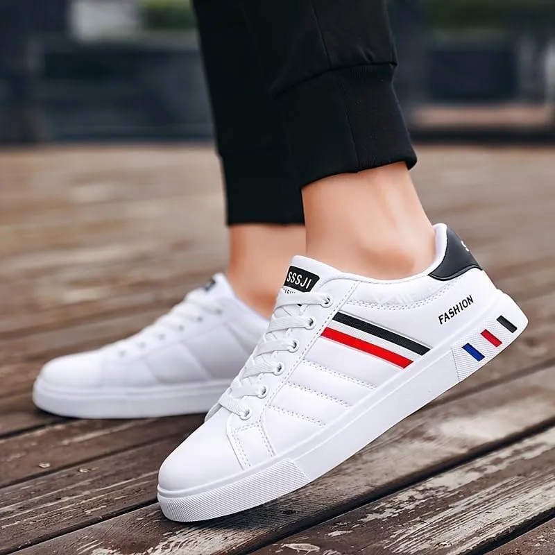 Men's Fashionable Street Style Skate Shoes, Comfortable Non-Slip lace-up Durable Sneakers for Men Outdoors