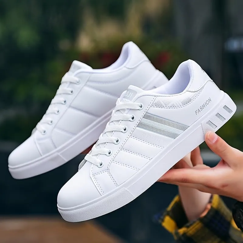 Men's Fashionable Street Style Skate Shoes, Comfortable Non-Slip lace-up Durable Sneakers for Men Outdoors