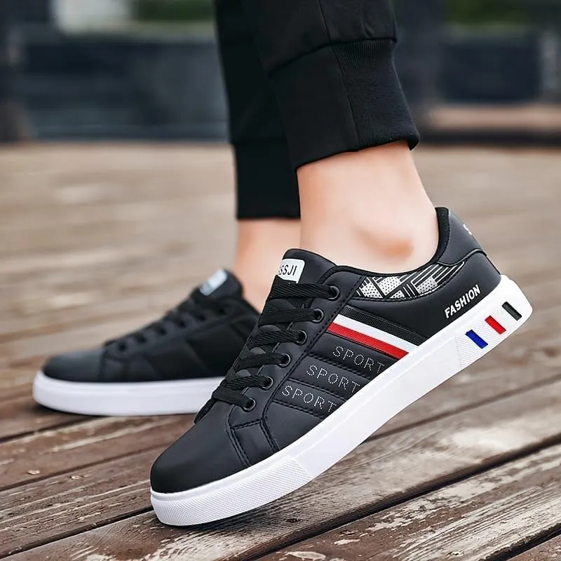 Men's Fashionable Street Style Skate Shoes, Comfortable Non-Slip lace-up Durable Sneakers for Men Outdoors