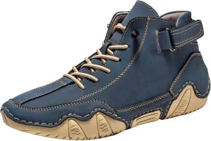 Mens High Top Sneakers Solid Color Lace-up Casual Breathable Soft Walking Running Shoes Comfortable Tennis Shoes Non Slip Summer Spring Mens Ankle Boot