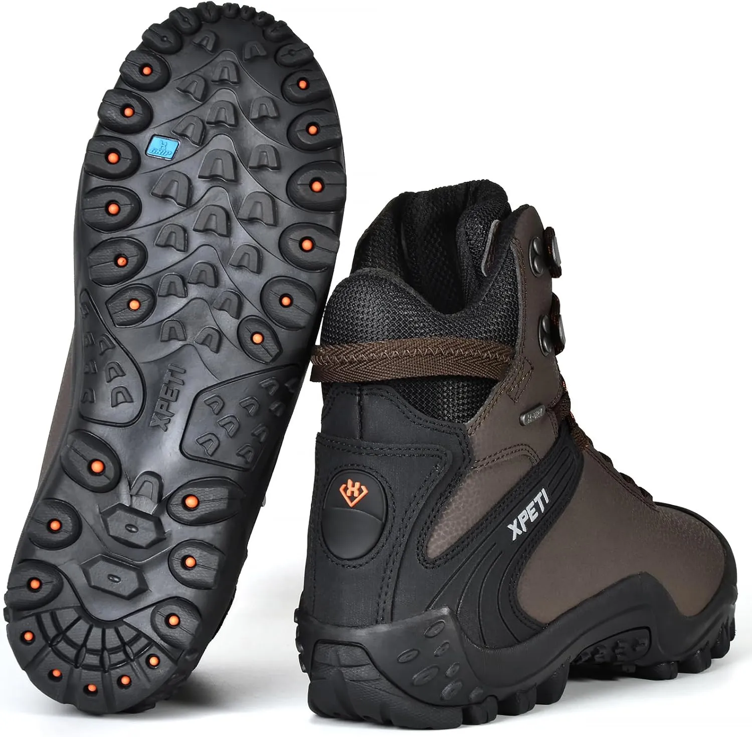 Men's High Top Waterproof Hiking Boots Outdoor Lightweight Ankle Shoes Trekking Trails GRAVEL