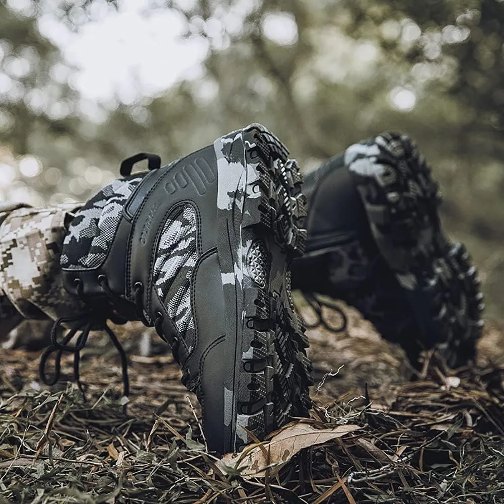 Men's Hiking Boots Outdoor Fashion Athletic Shoes Traveling Camping Training Waterproof High-Top Camouflage Boots