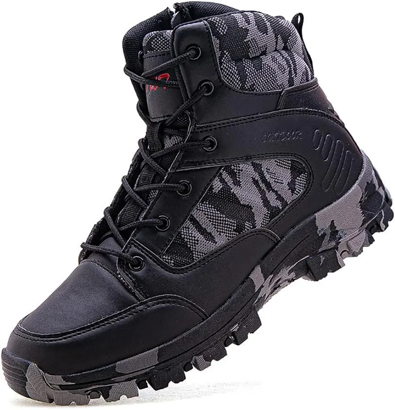 Men's Hiking Boots Outdoor Fashion Athletic Shoes Traveling Camping Training Waterproof High-Top Camouflage Boots