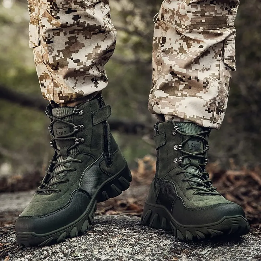 Men's Hiking Boots Outdoor Fashion Athletic Shoes Traveling Camping Training Waterproof High-Top Camouflage Boots