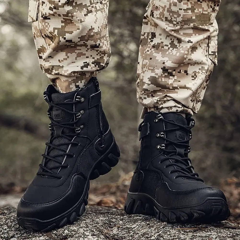 Men's Hiking Boots Outdoor Fashion Athletic Shoes Traveling Camping Training Waterproof High-Top Camouflage Boots