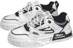 Mens Lace-up Skate Shoes Breathable Men's Casual Street Style Sneakers for Summer
