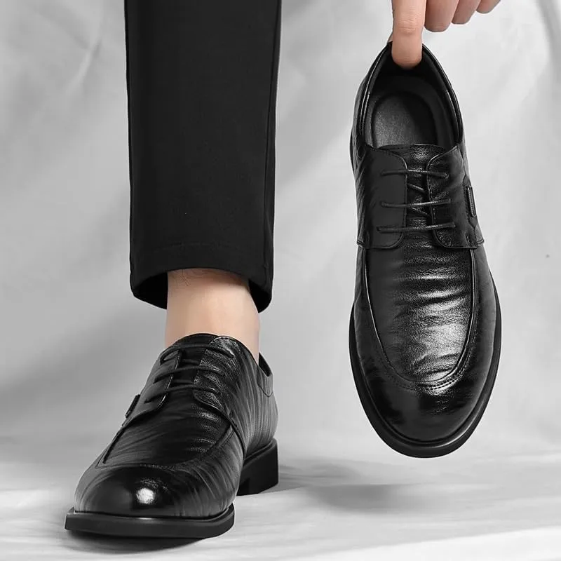Mens Leather Shoes Office Leather Dress All-Day Comfort Classic Formal Oxford Shoes